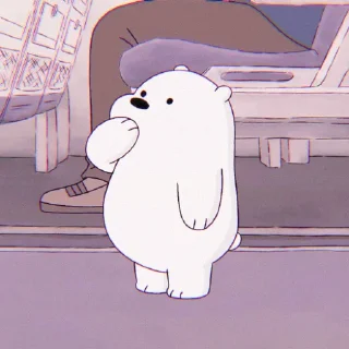 Sticker from ice bear @STARGLAMOUR