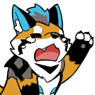 😭 emoji 焦糖狼狼 Telegram sticker 12 of 67