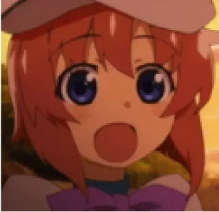 😀 emoji Rena (Higurashi) Telegram sticker 22 of 24