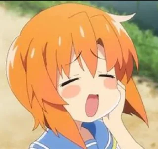😄 emoji Rena (Higurashi) Telegram sticker 4 of 24