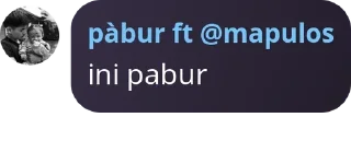 Sticker from p for pabur