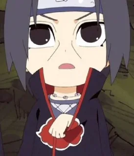 😮 emoji Itachi Telegram sticker 10 of 38