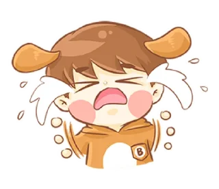😭 emoji Baby 'B' @bistic Telegram sticker 16 of 40