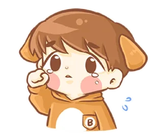 😢 emoji Baby 'B' @bistic Telegram sticker 10 of 40