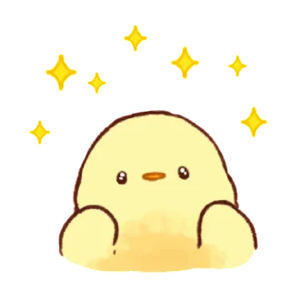 🤩 emoji Soft and cute chick (motion?) Telegram sticker 16 of 25