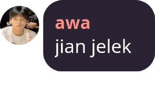Sticker from jian n awa