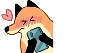 😍 emoji 狐狐好朋友 Telegram sticker 6 of 40