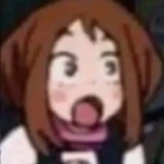 🖤 emoji Uraraka ochako Telegram sticker 8 of 17
