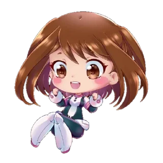 🖤 emoji Uraraka ochako Telegram sticker 12 of 17