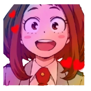 🖤 emoji Uraraka ochako Telegram sticker 17 of 17