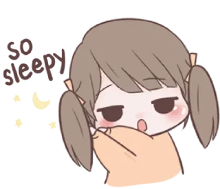 😴 emoji chubby girl @noustiker Telegram sticker 8 of 81