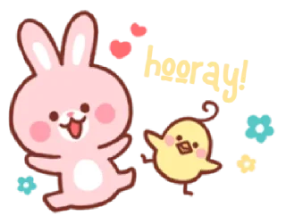 Sticker from bear & bunny | @cutestickers4you
