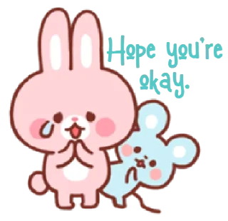Sticker from bear & bunny | @cutestickers4you