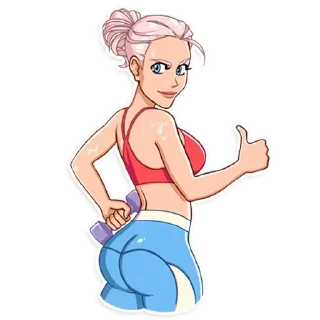 Sticker from stay fit 18+ (@sissychannels)