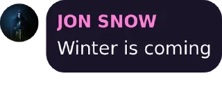 Sticker from JON SNOW's