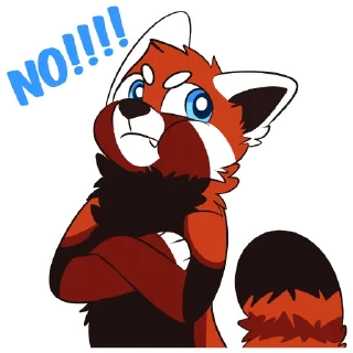 😒 emoji Lucky Red Panda Telegram sticker 5 of 50