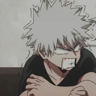 🖕 emoji Bakugou katsuki @auliakharie Telegram sticker 21 of 48