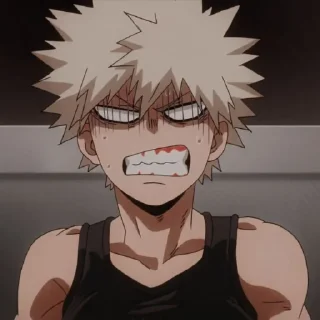 💢 emoji Bakugou katsuki @auliakharie Telegram sticker 22 of 48