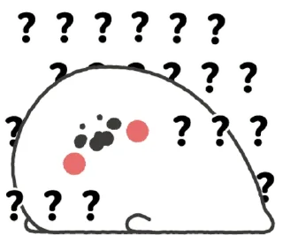 ❓ emoji 無所事事的小海豹1 Telegram sticker 11 of 120