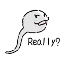 😏 emoji Tadpole (albino) @tikelku Telegram sticker 14 of 41