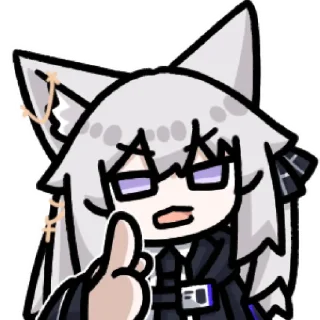 🫵 emoji 狐狸埃莉卡 @zhaxia_cn Telegram sticker 4 of 16