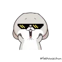 😨 emoji 好想兔7-唷唷!切克鬧 @fathousechun Telegram sticker 17 of 24