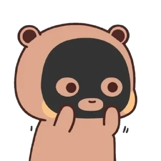 ❤️ emoji brown cutie Telegram sticker 16 of 57