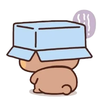 ❤️ emoji brown cutie Telegram sticker 6 of 57