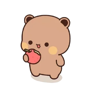 ❤️ emoji brown cutie Telegram sticker 7 of 57