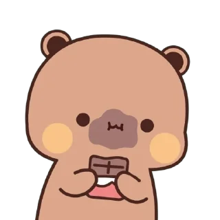 ❤️ emoji brown cutie Telegram sticker 14 of 57