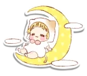🌙 emoji Boy of a cat ear @stickerscar Telegram sticker 5 of 40