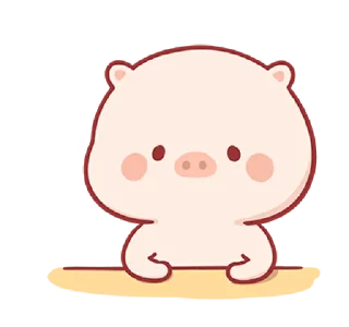 😀 emoji Piggy Mengmeng 2 @bistic Telegram sticker 6 of 24