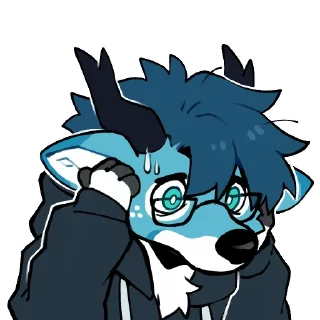 😰 emoji ミンテイー鹿 Telegram sticker 11 of 16