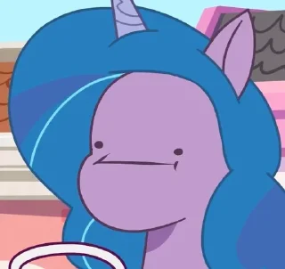 😐 emoji 🦄IZZY_FACE🦄@my_pony_little Telegram sticker 20 of 74