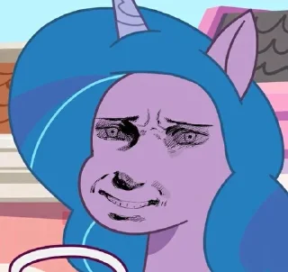 😅 emoji 🦄IZZY_FACE🦄@my_pony_little Telegram sticker 17 of 74