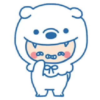 😬 emoji Ookami Bouya | @cutestickers4you Telegram sticker 8 of 40