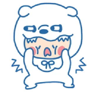 😱 emoji Ookami Bouya | @cutestickers4you Telegram sticker 9 of 40