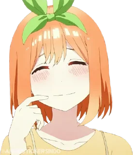 🍊 emoji Nakano Yotsuba ➜ @AnimeStickersIndo Telegram sticker 14 of 25