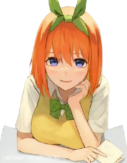 🍊 emoji Nakano Yotsuba ➜ @AnimeStickersIndo Telegram sticker 8 of 25