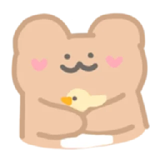 🐣 emoji Boo Bear | @cutestickers4you Telegram sticker 15 of 40