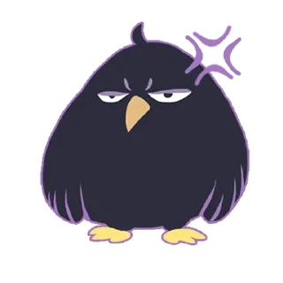 👿 emoji Crow nè Telegram sticker 18 of 34