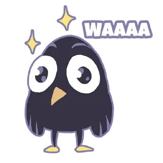 🤩 emoji Crow nè Telegram sticker 11 of 34