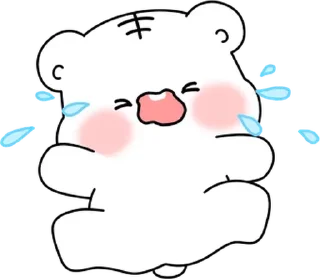 Sticker from The Terrible Fours Baby Pompom By @KakaoEmoticon