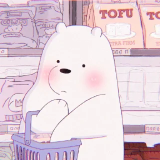 Sticker from ice bear @STARGLAMOUR