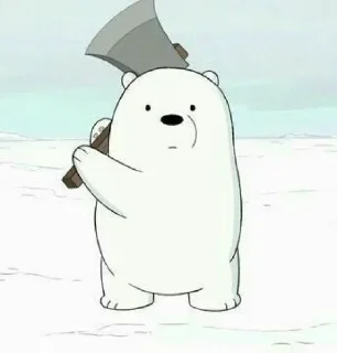 Sticker from ice bear gemay : : @slowcly