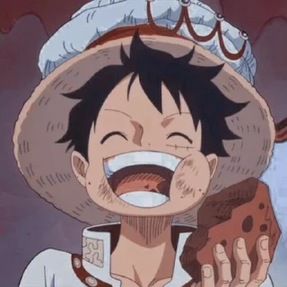 Sticker from Luffy @animecuteth