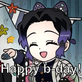 🥳 emoji Shinobu Telegram sticker 19 of 39
