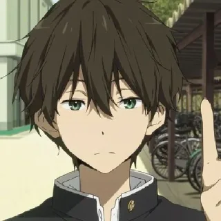 Sticker from 「Houtarou Oreki」 • @WorldsGreatestLiar 🎐•