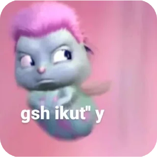😒 emoji bibble's cute face Telegram sticker 7 of 21