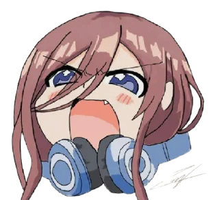 😡 emoji Quintessential quintuplets @animestickerchannel Telegram sticker 10 of 120